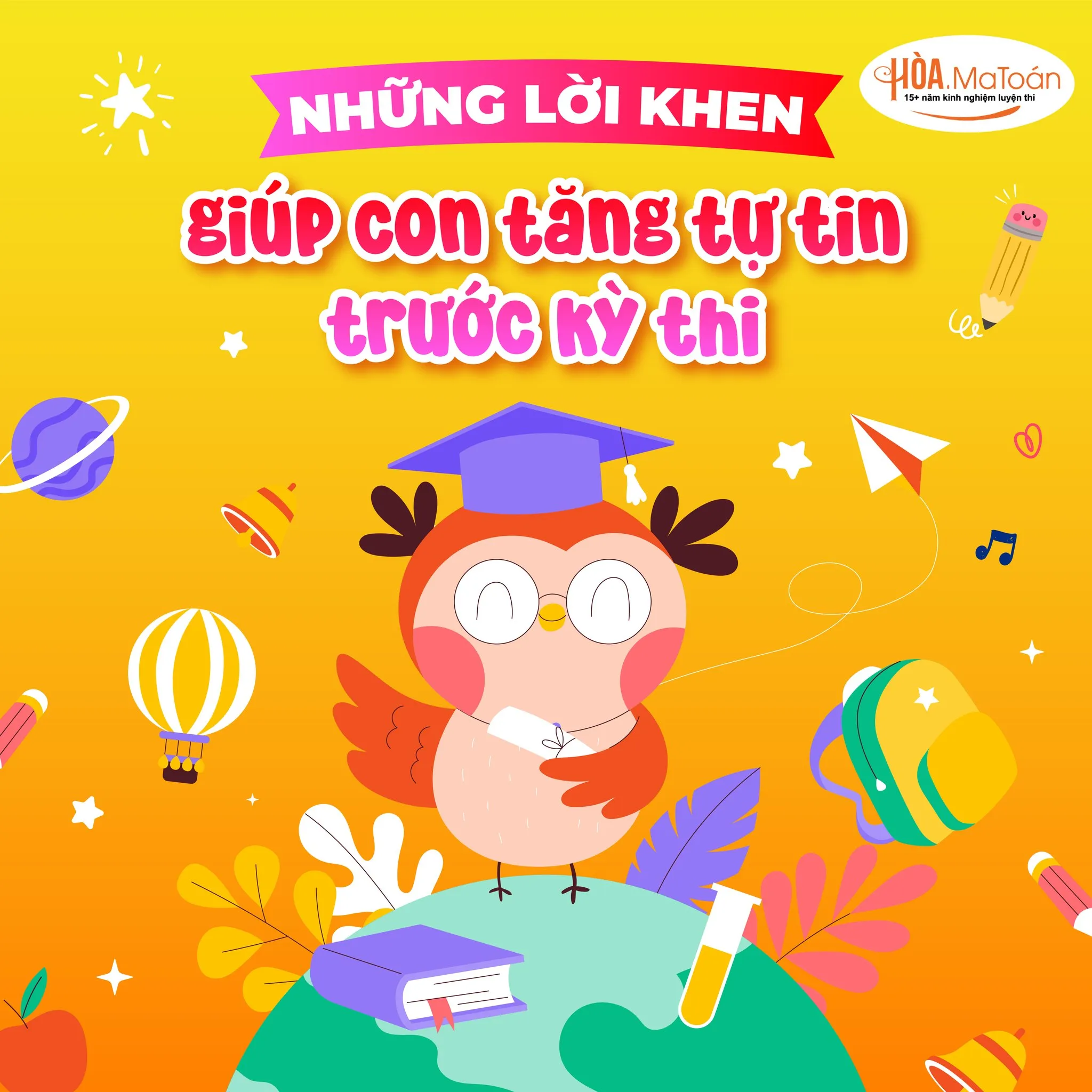 lời khen gi&uacute;p con tự tin trước kỳ thi